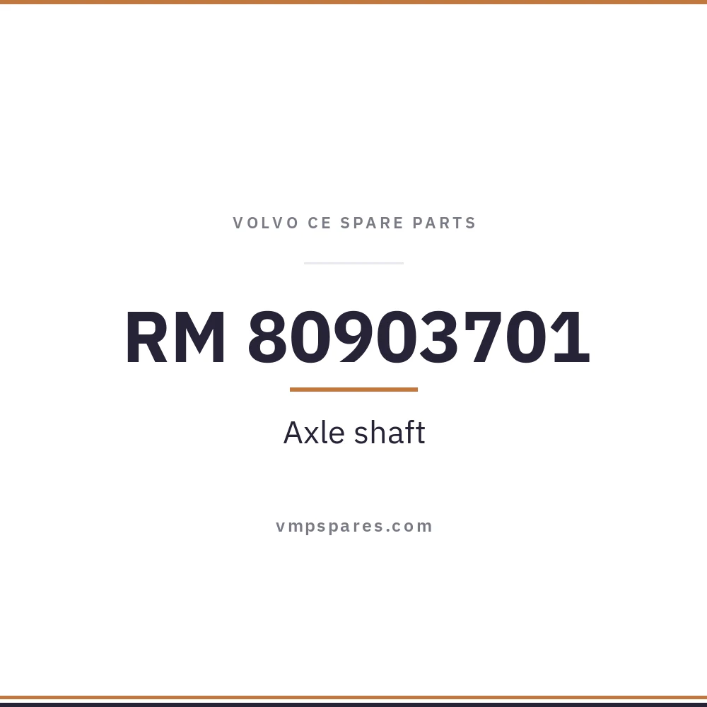RM 80903701 – Axle shaft