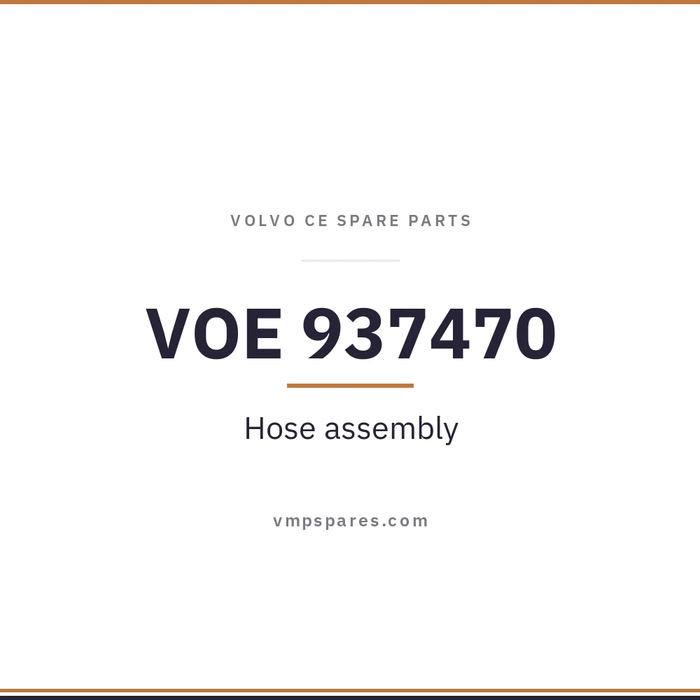 VOE 937470 – Hose assembly