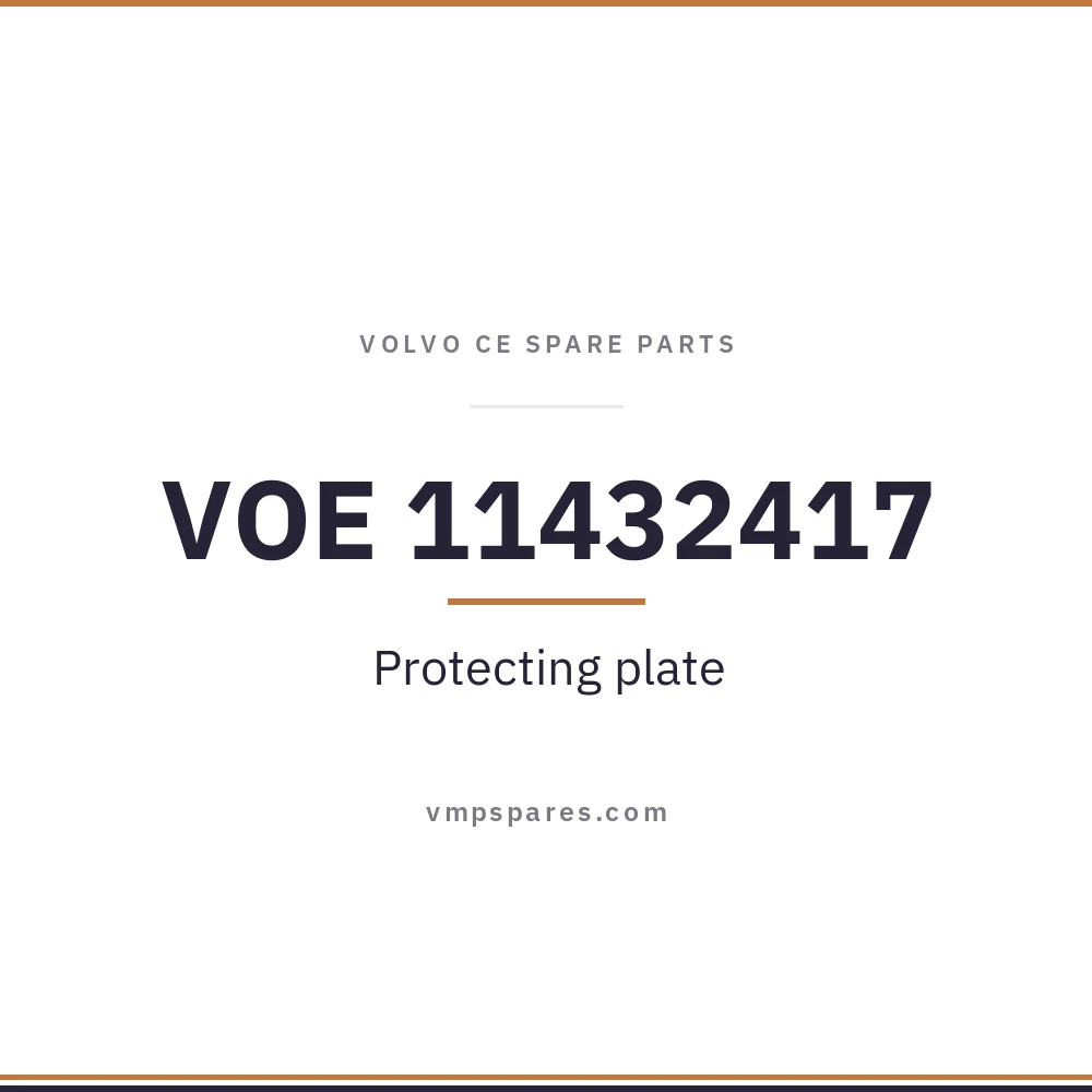 VOE 11432417 – Protecting plate