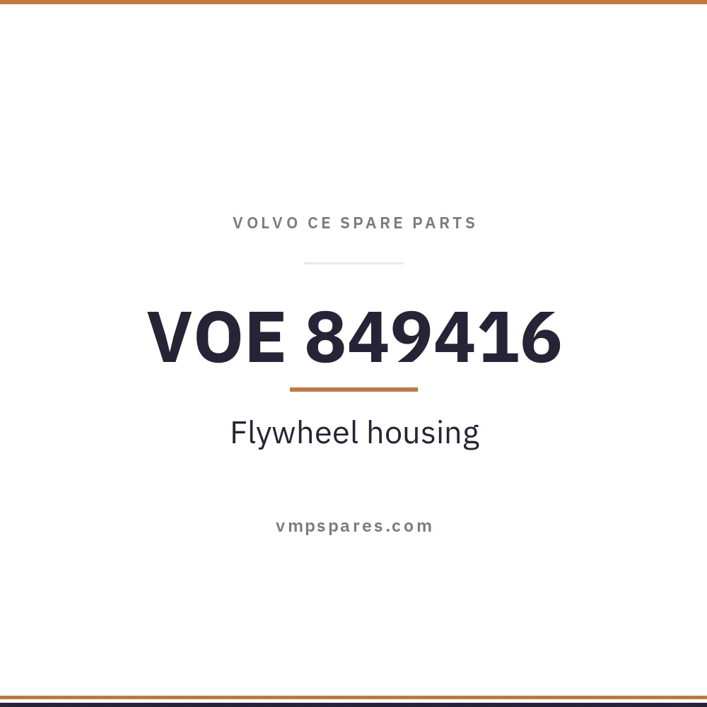 VOE 849416 – Flywheel housing