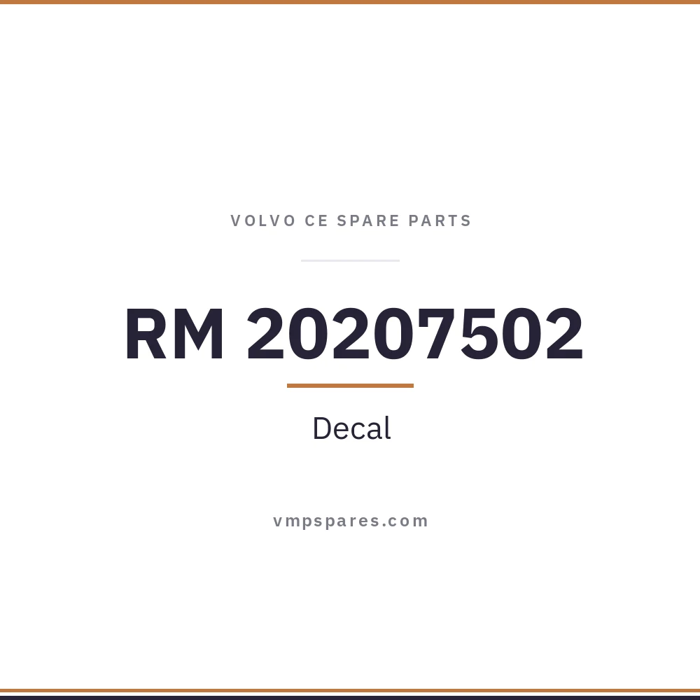 RM 20207502 – Decal