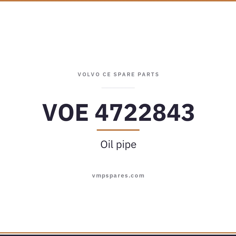 VOE 4722843 – Oil pipe