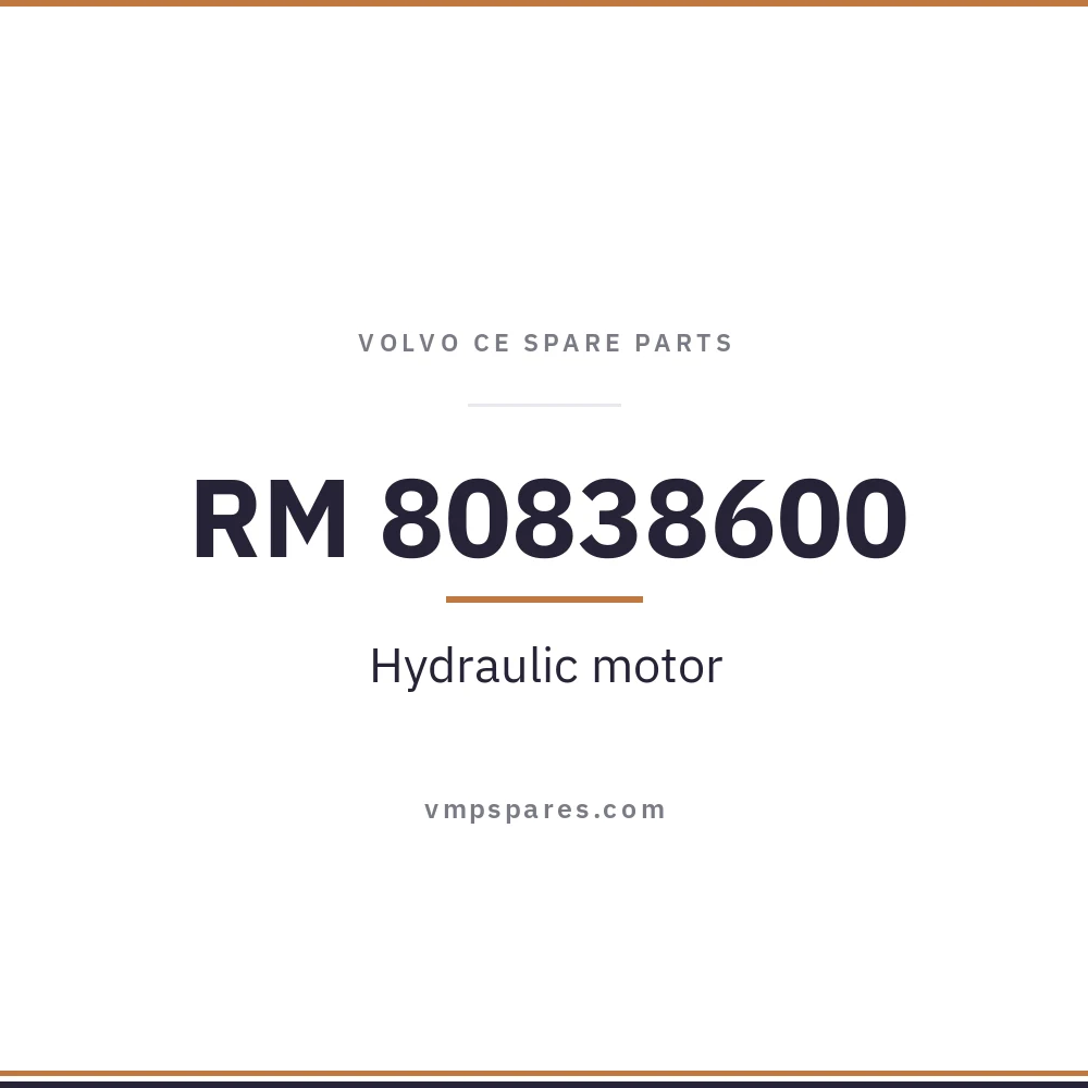 RM 80838600 – Hydraulic motor