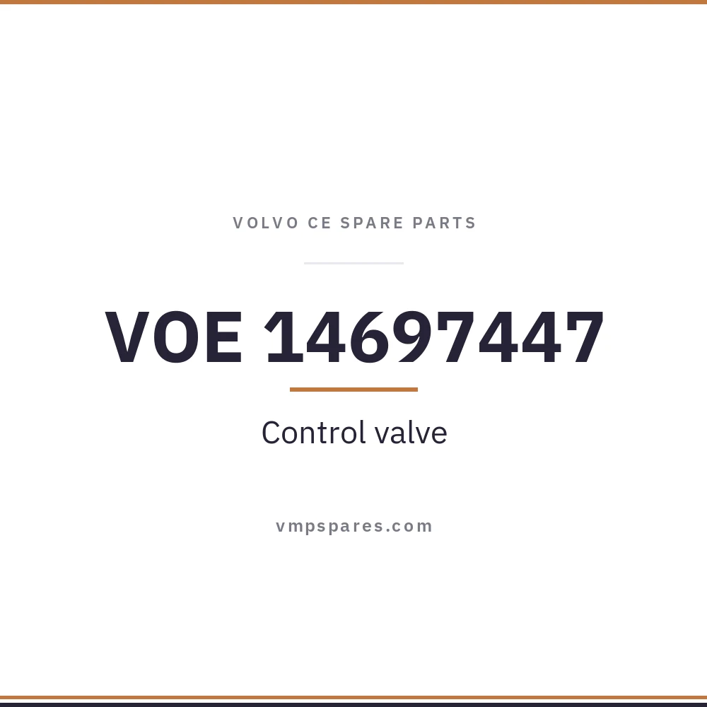VOE 14697447 – Control valve