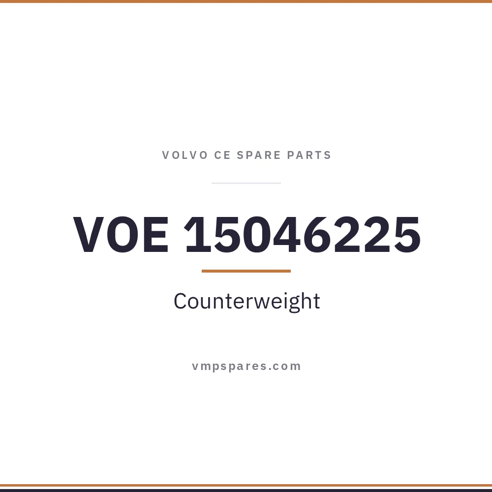 VOE 15046225 – Counterweight