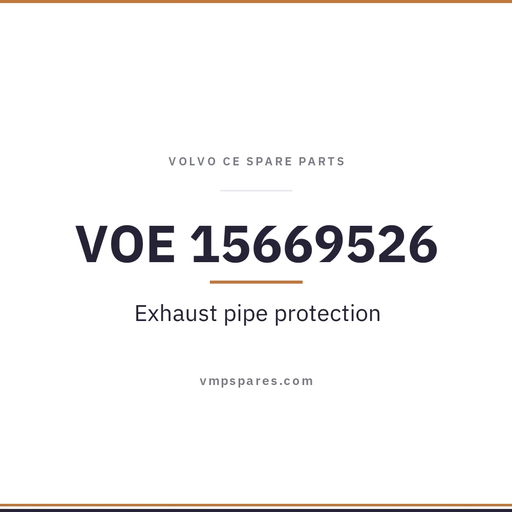 VOE 15669526 – Exhaust pipe protection
