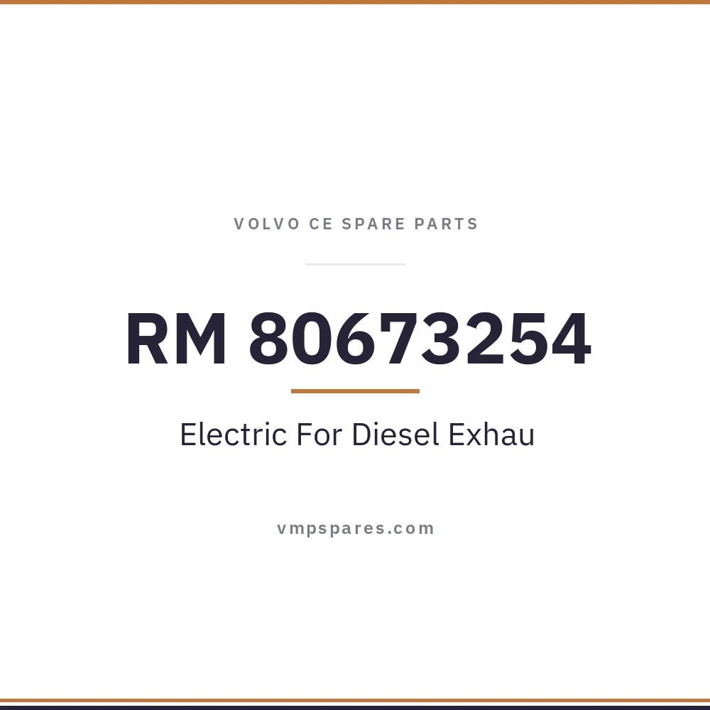 RM 80673254 – Electric For Diesel Exhau