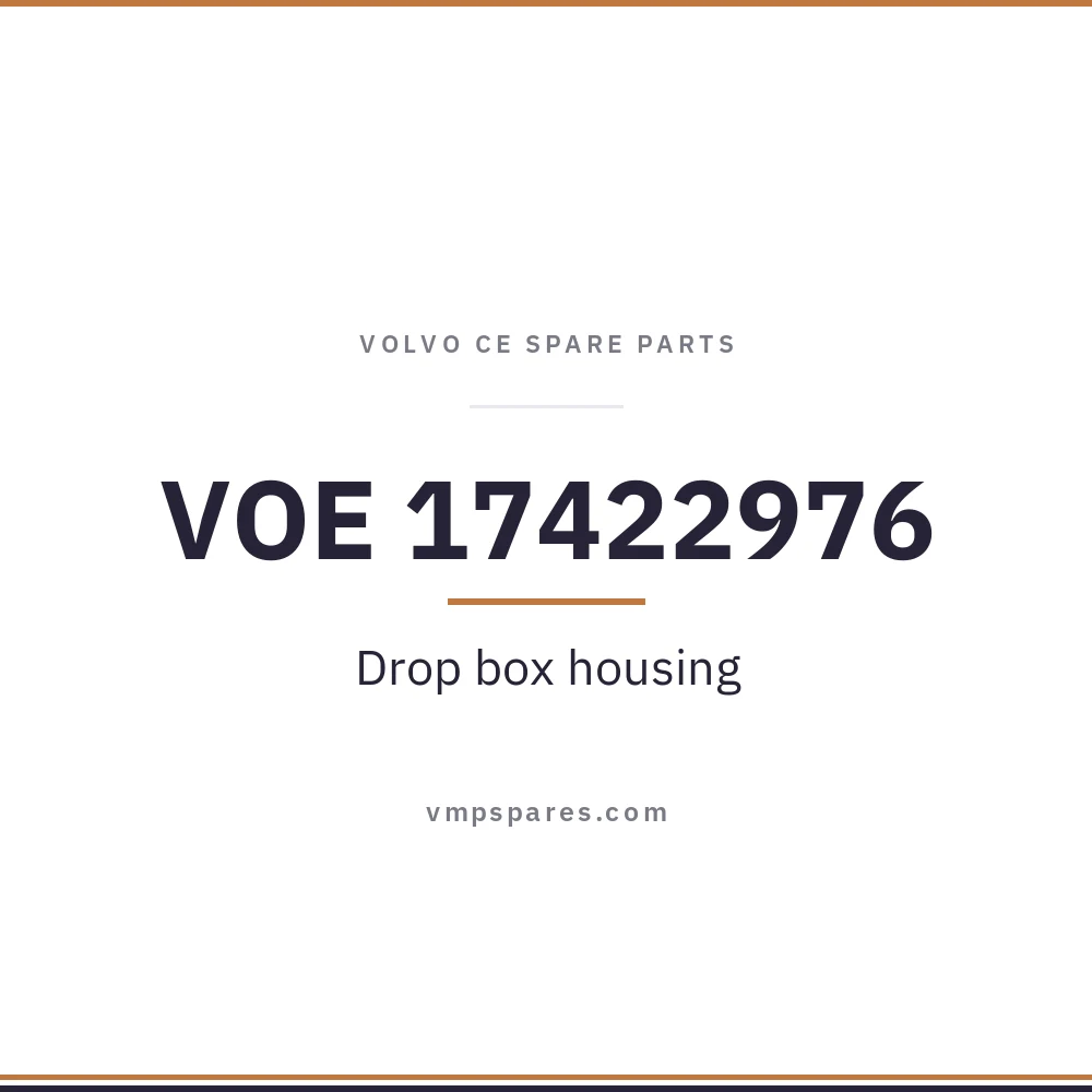 VOE 17422976 – Drop box housing