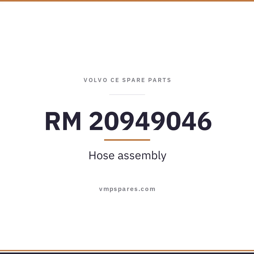RM 20949046 – Hose assembly