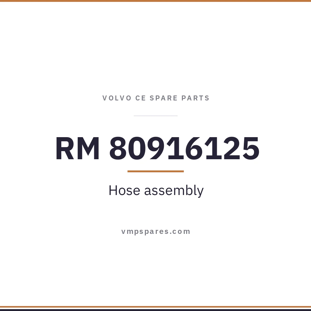 RM 80916125 – Hose assembly