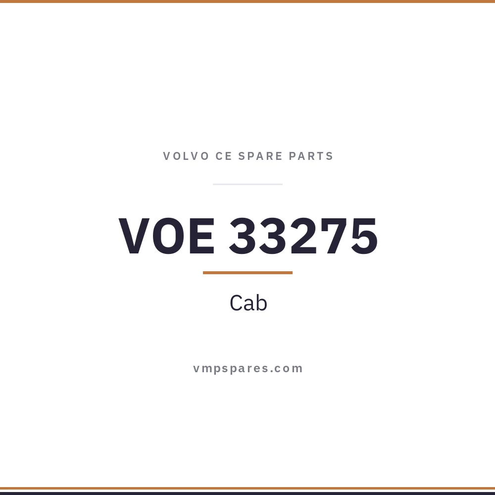 VOE 33275 – Cab