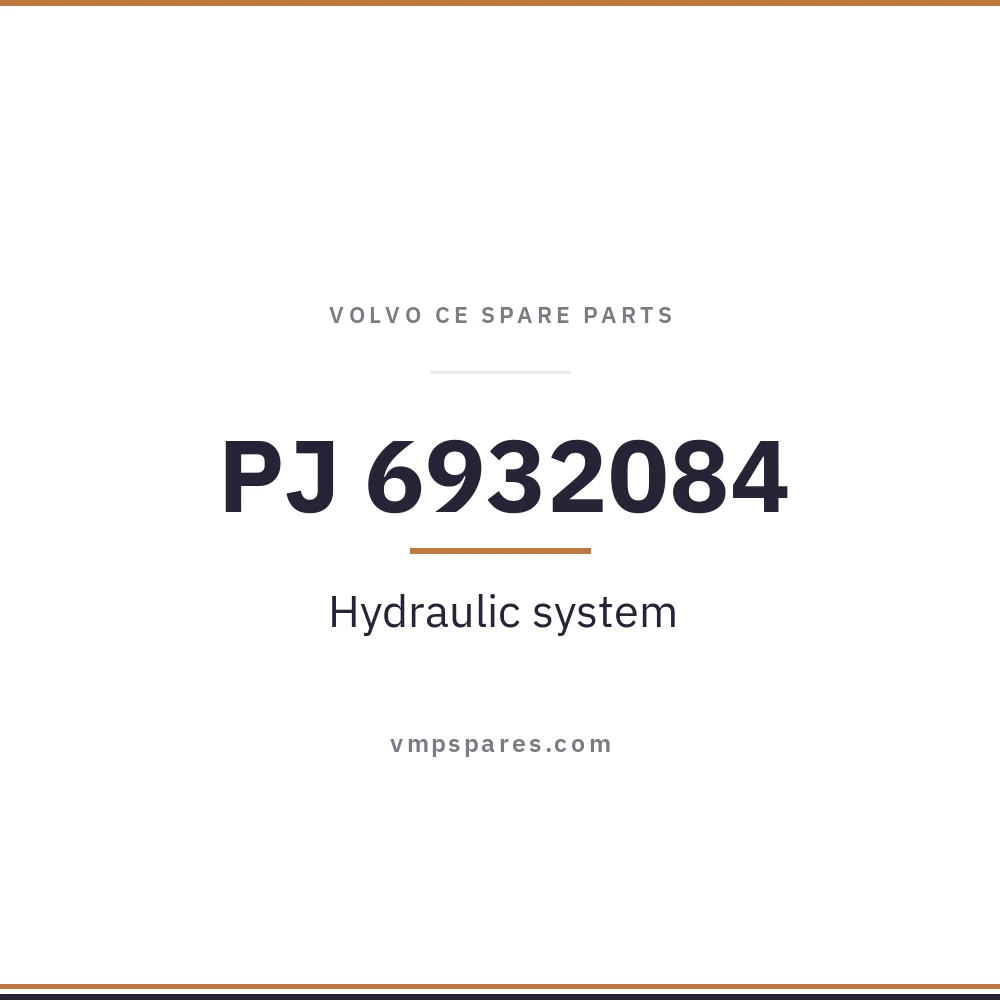 PJ 6932084 – Hydraulic system