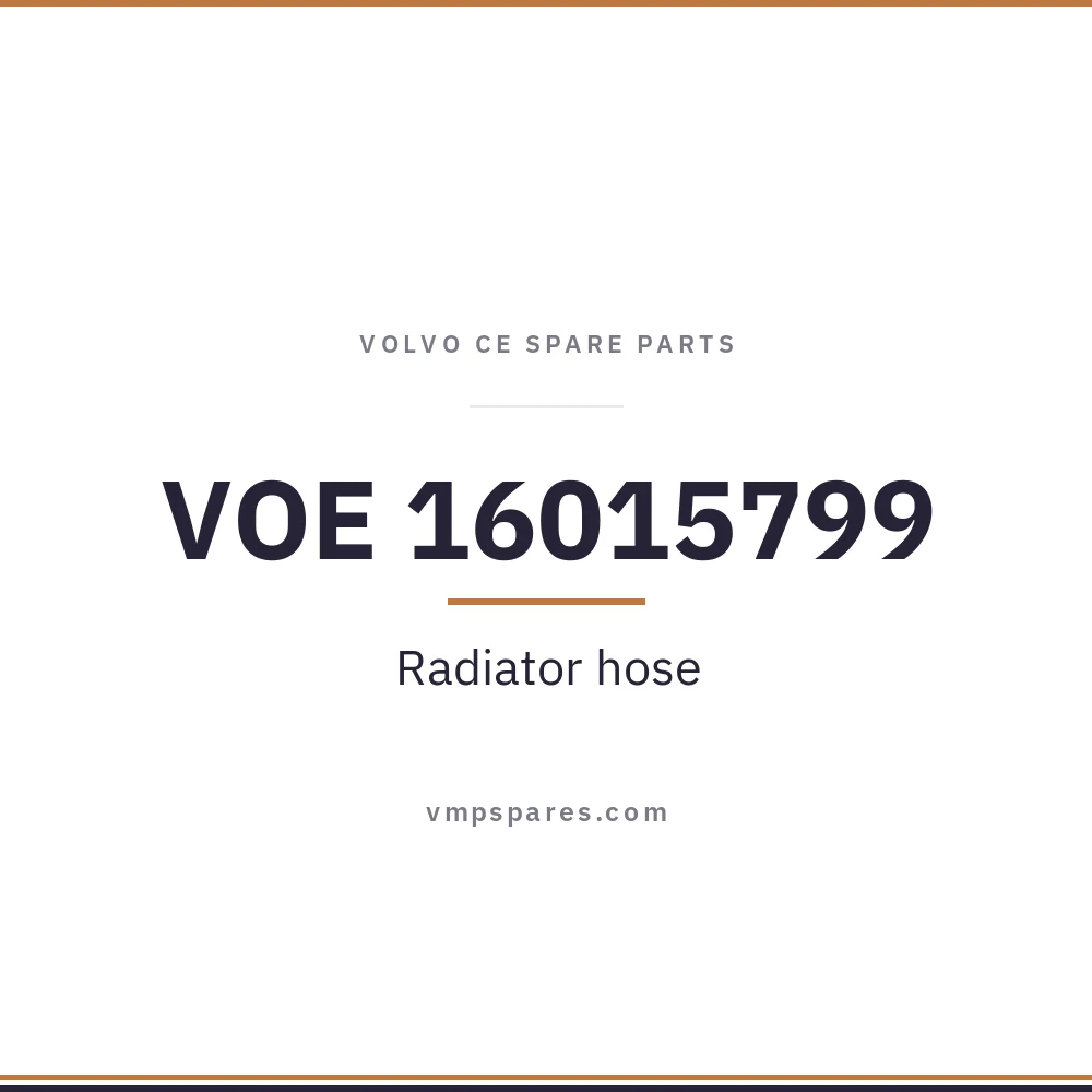VOE 16015799 – Radiator hose
