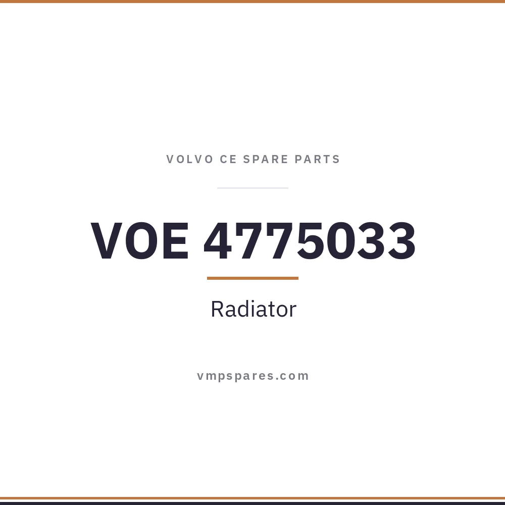 VOE 4775033 – Radiator