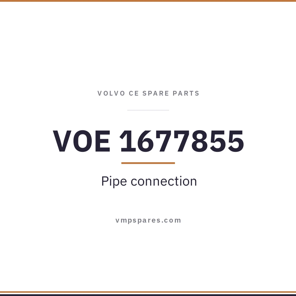 VOE 1677855 – Pipe connection