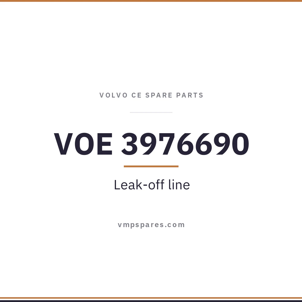VOE 3976690 – Leak-off line