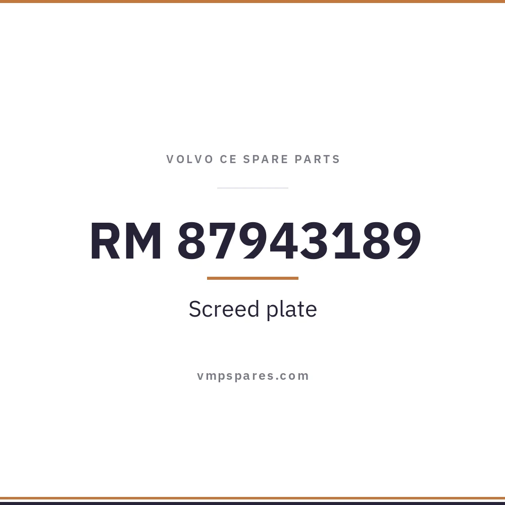 RM 87943189 – Screed plate