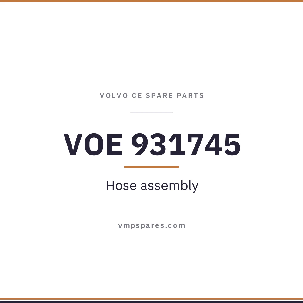 VOE 931745 – Hose assembly
