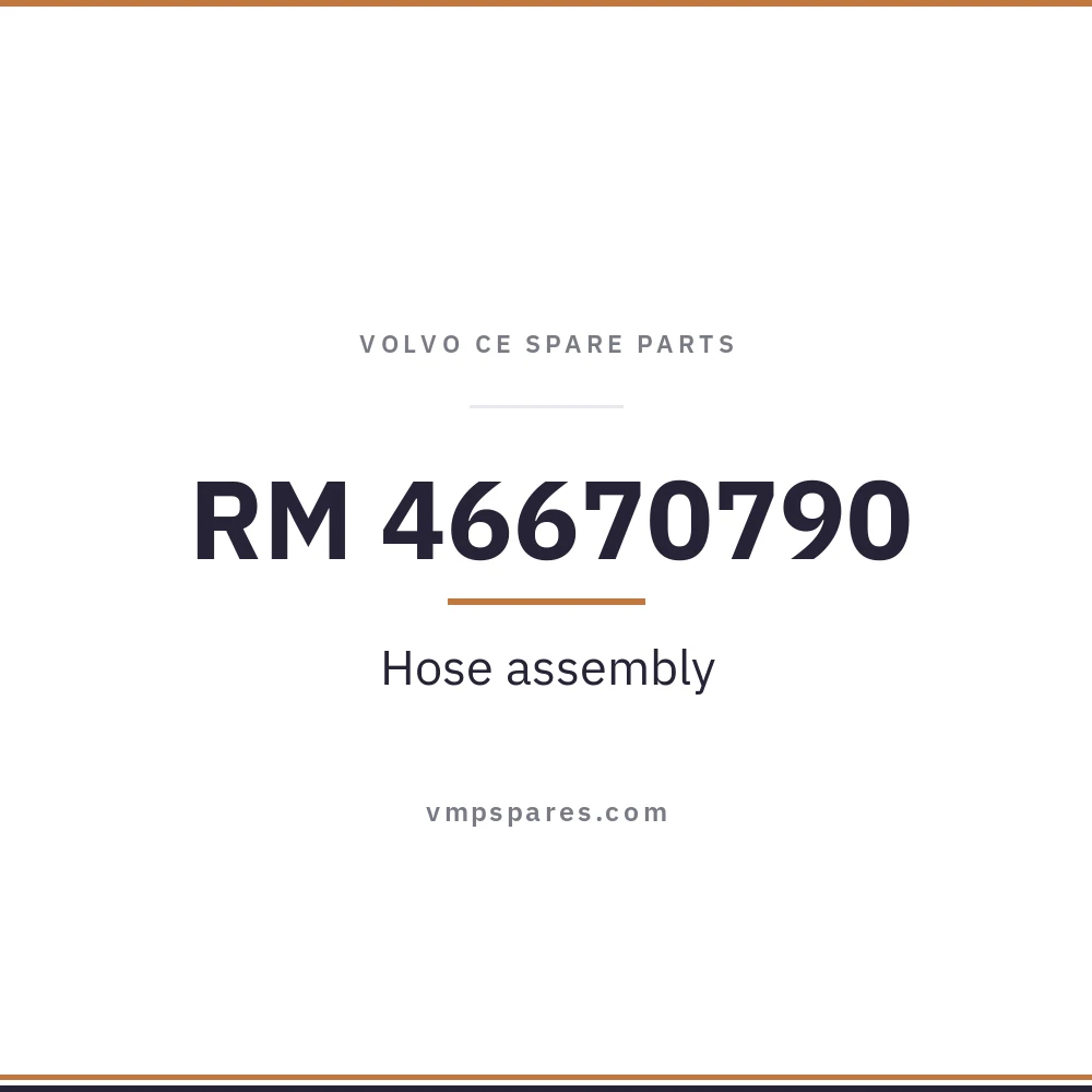 RM 46670790 – Hose assembly