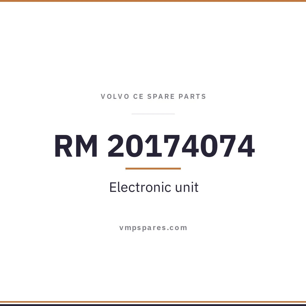 RM 20174074 – Electronic unit