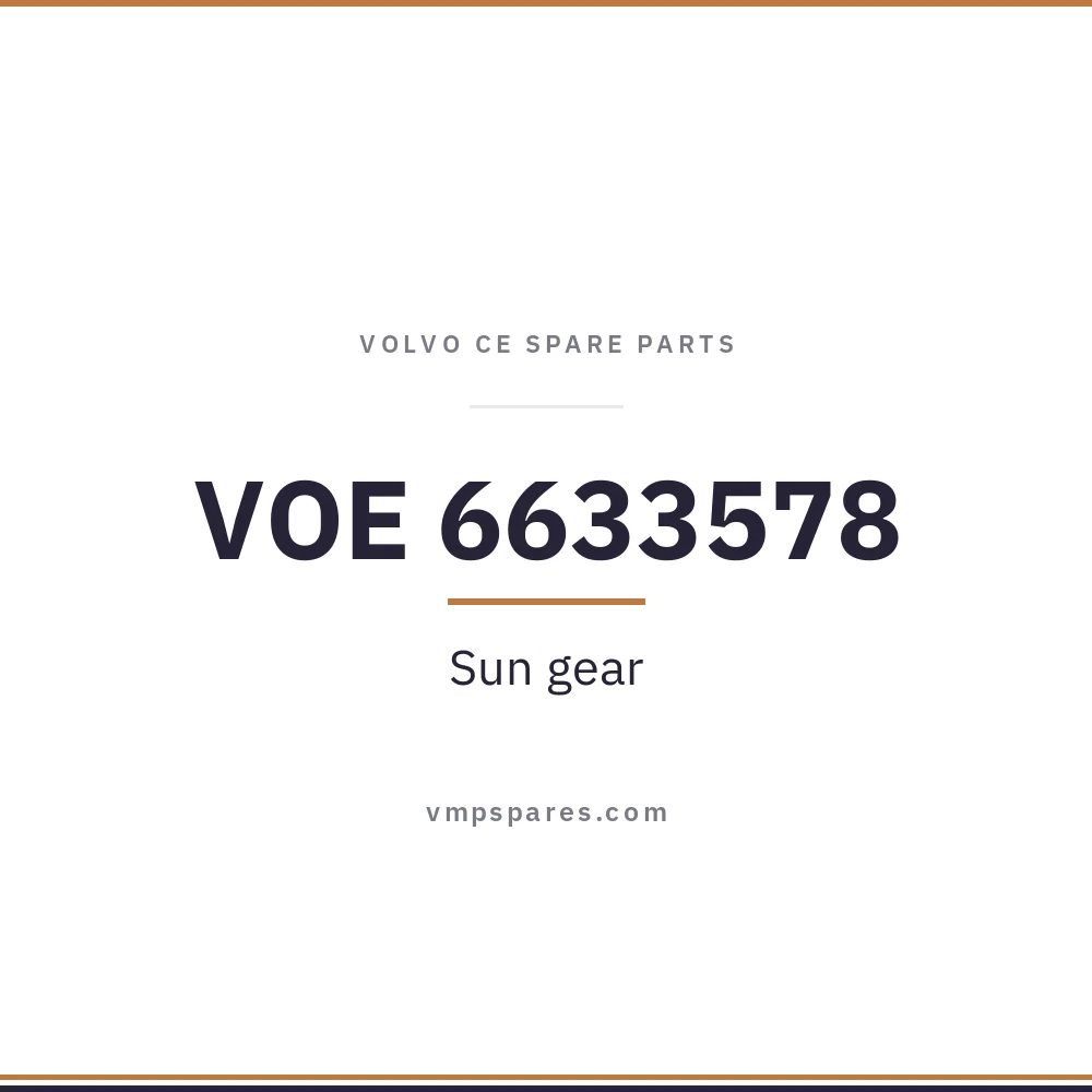 VOE 6633578 – Sun gear