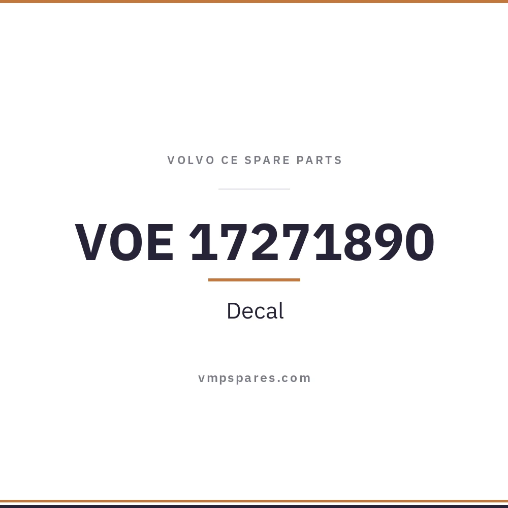 VOE 17271890 – Decal
