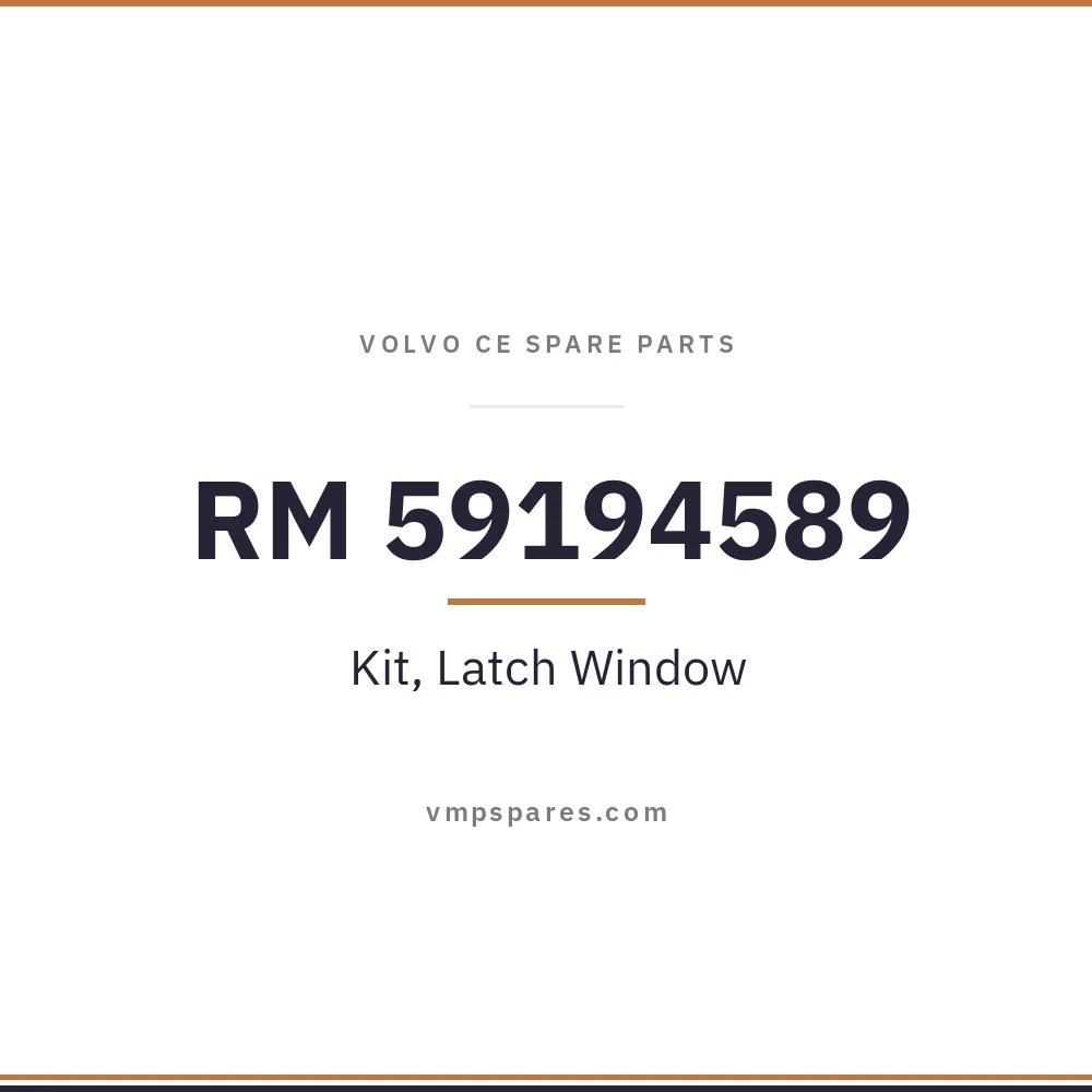 RM 59194589 – Kit, Latch Window