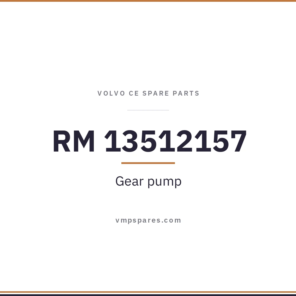 RM 13512157 – Gear pump