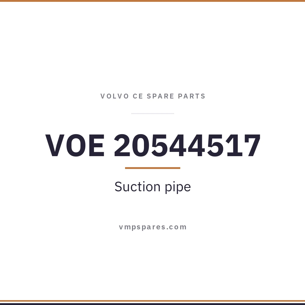 VOE 20544517 – Suction pipe