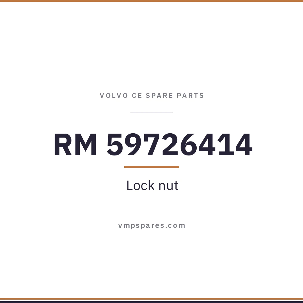 RM 59726414 – Lock nut