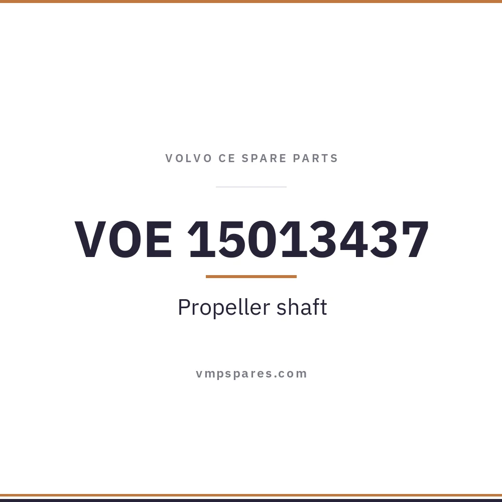 VOE 15013437 – Propeller shaft