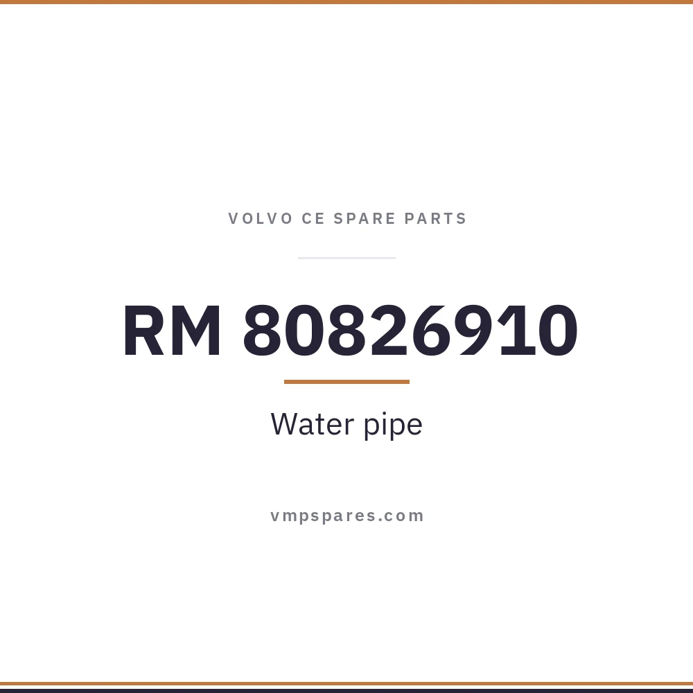 RM 80826910 – Water pipe