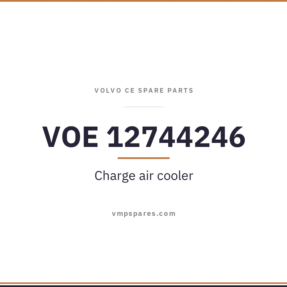 VOE 12744246 – Charge air cooler