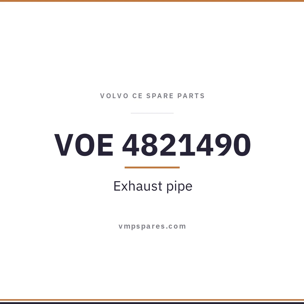 VOE 4821490 – Exhaust pipe