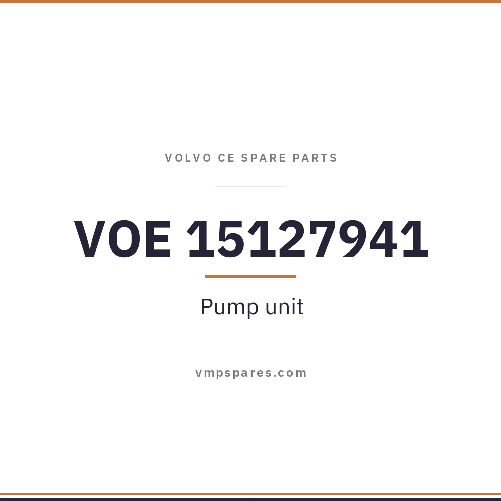 VOE 15127941 – Pump unit