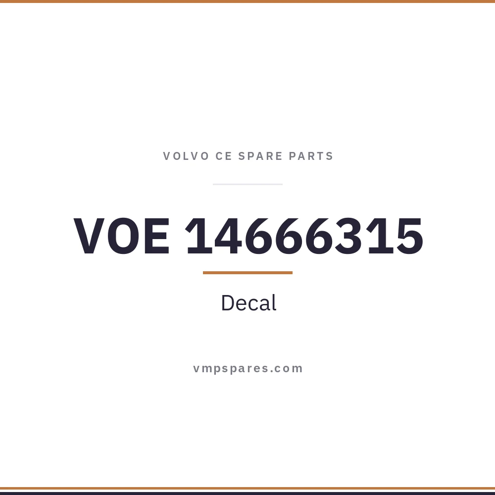 VOE 14666315 – Decal