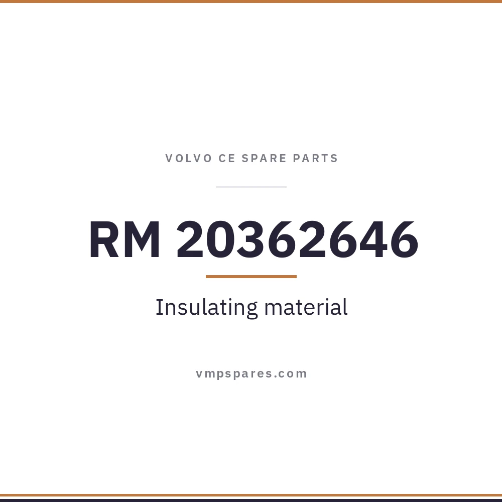 RM 20362646 – Insulating material