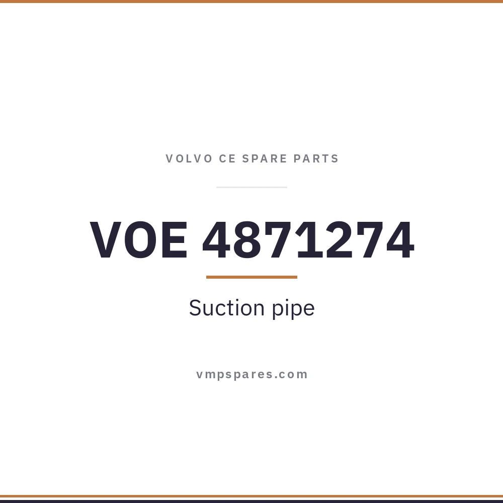 VOE 4871274 – Suction pipe
