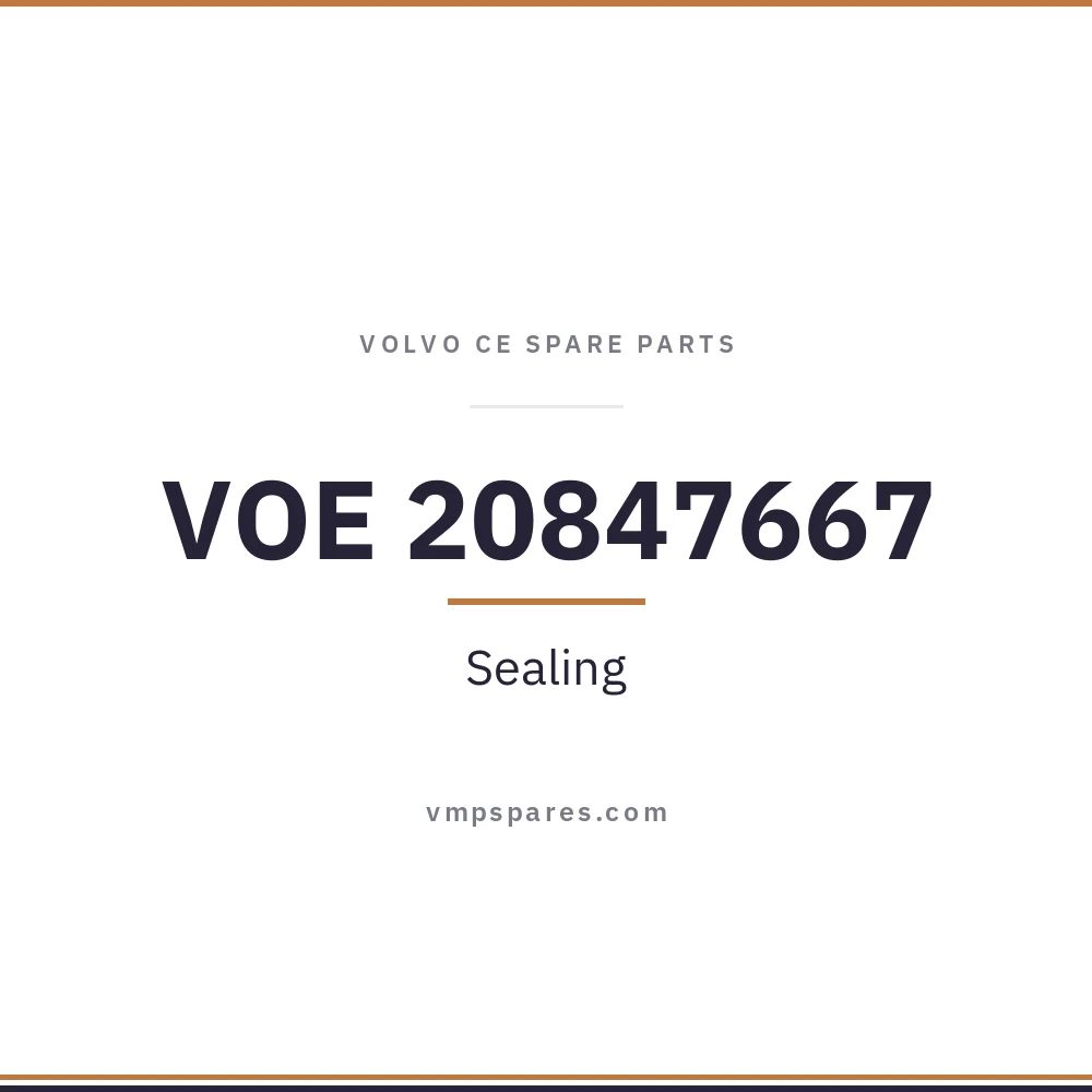 VOE 20847667 – Sealing