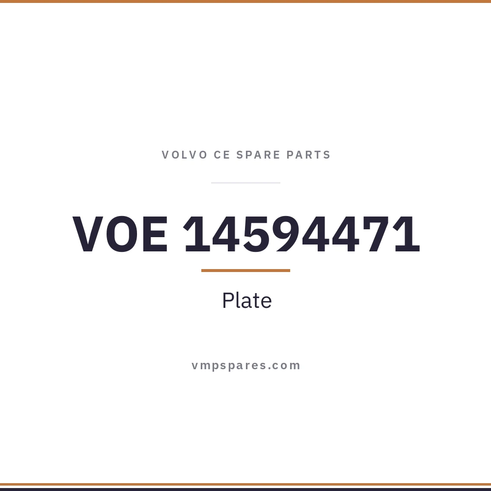 VOE 14594471 – Plate