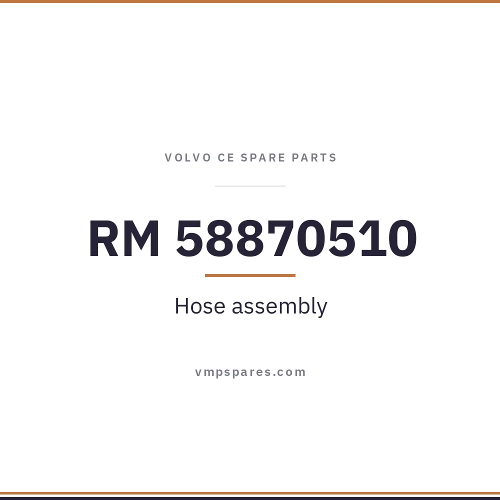 RM 58870510 – Hose assembly