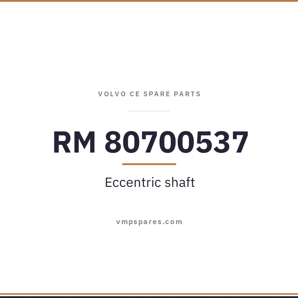 RM 80700537 – Eccentric shaft