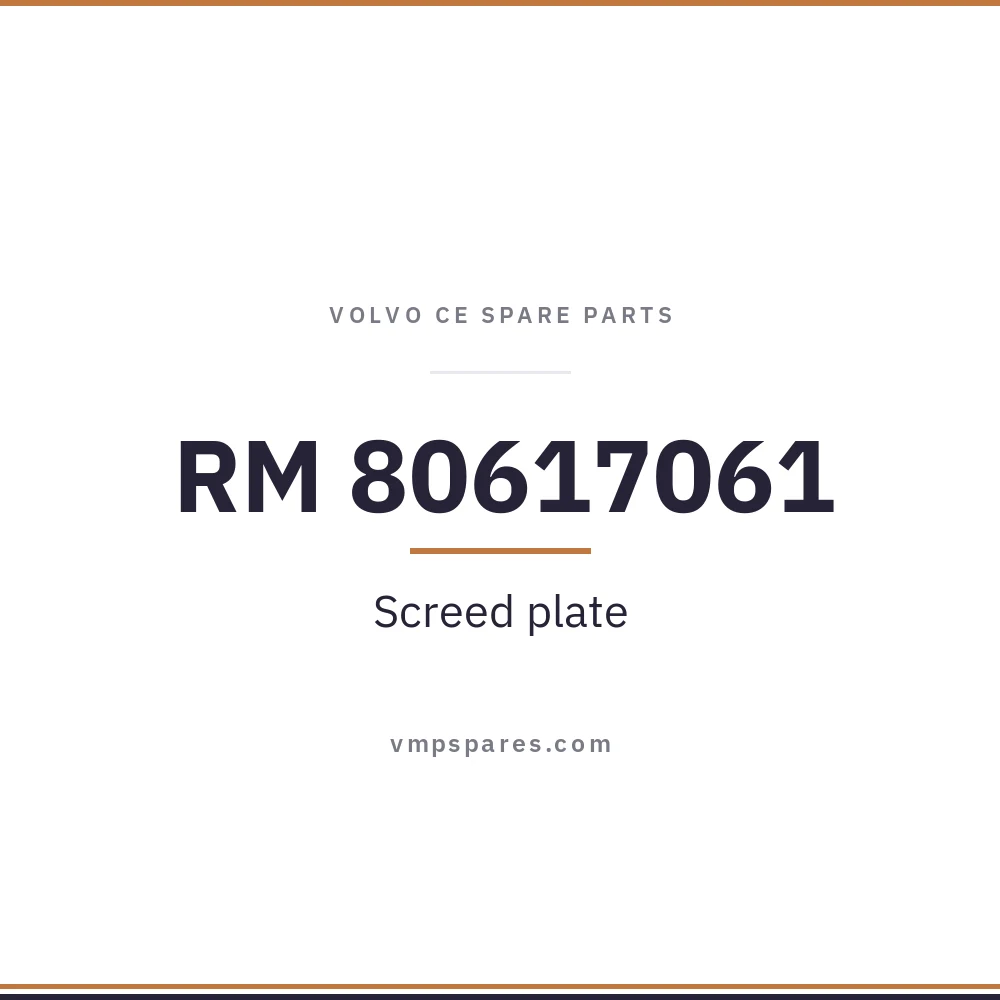 RM 80617061 – Screed plate