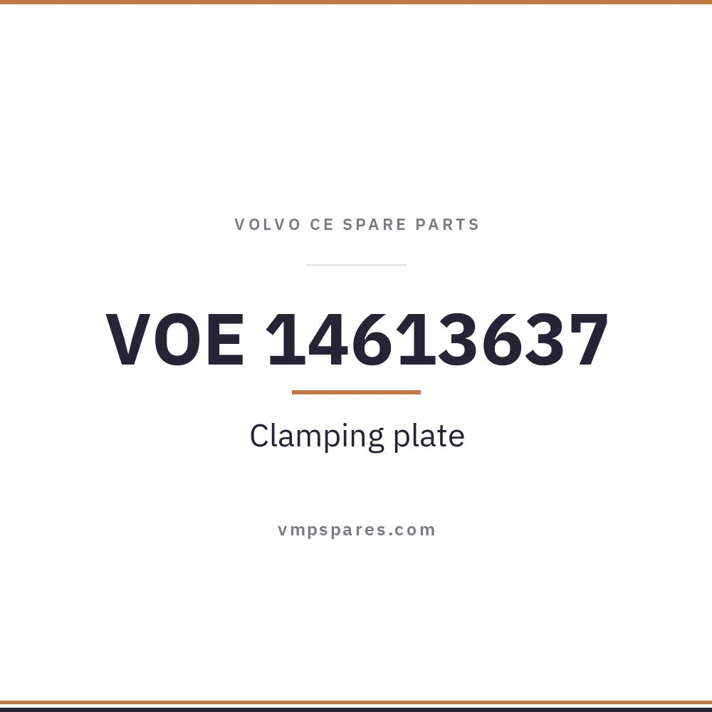 VOE 14613637 – Clamping plate