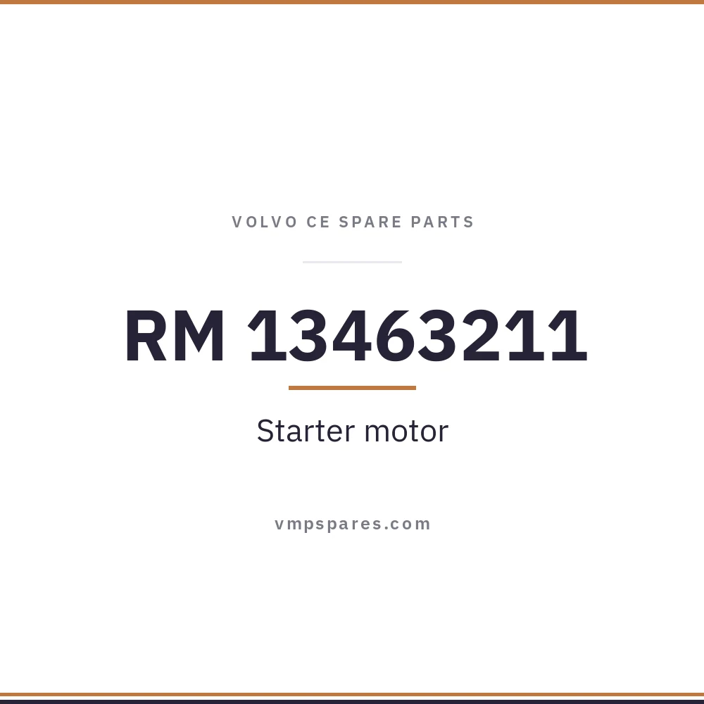 RM 13463211 – Starter motor