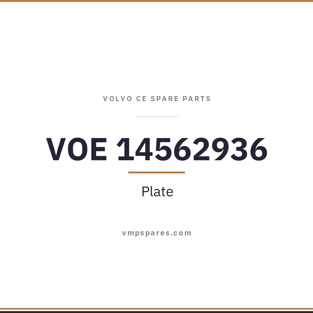 VOE 14562936 – Plate