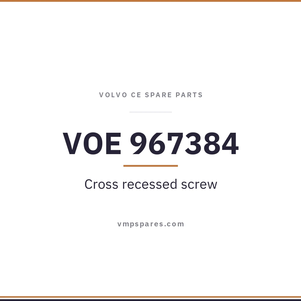 VOE 967384 – Cross recessed screw