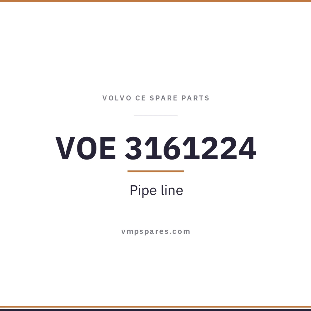 VOE 3161224 – Pipe line