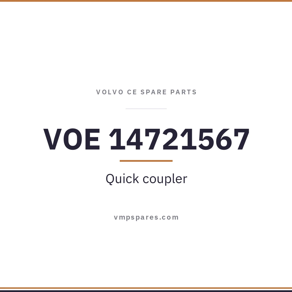 VOE 14721567 – Quick coupler