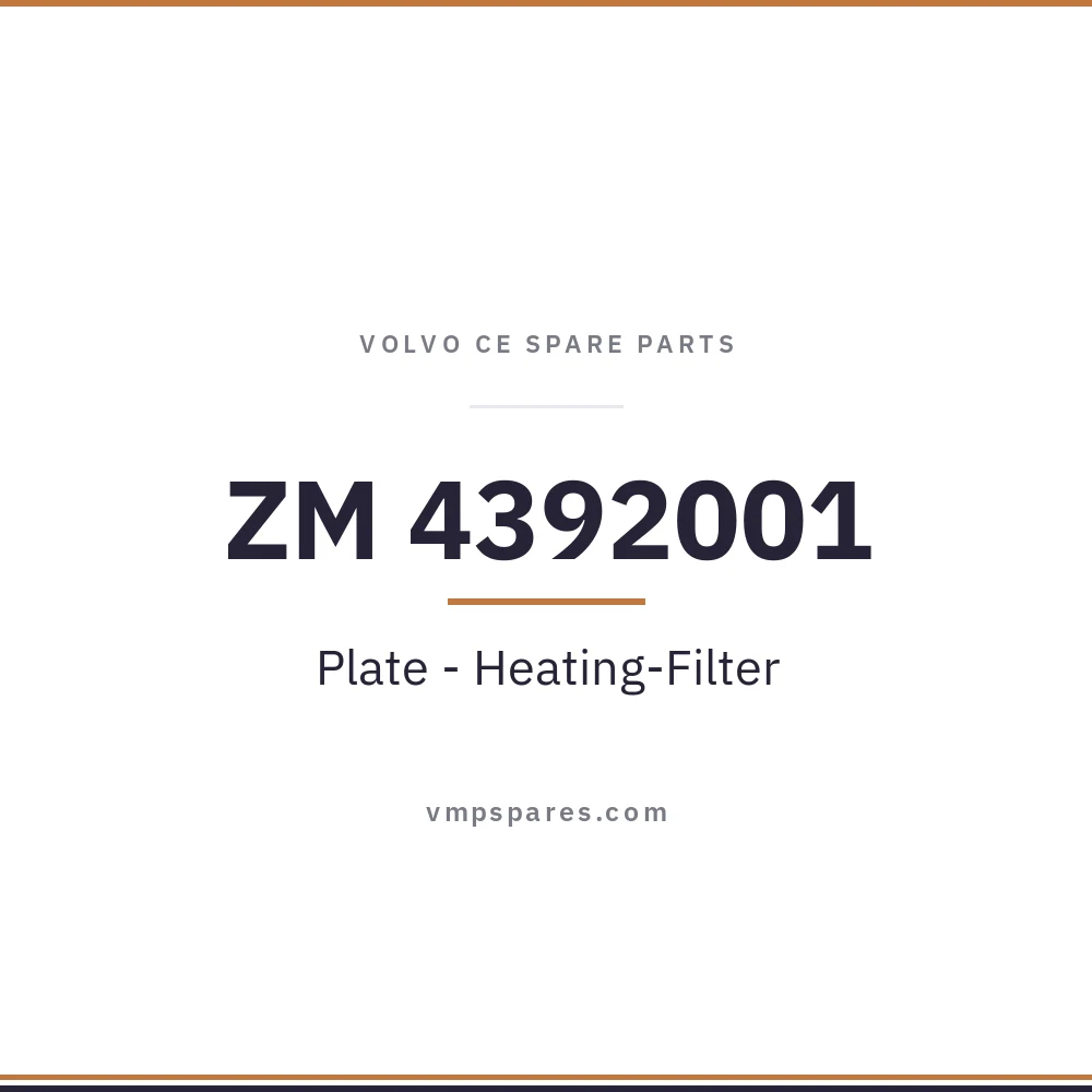 ZM 4392001 – Plate – Heating-Filter